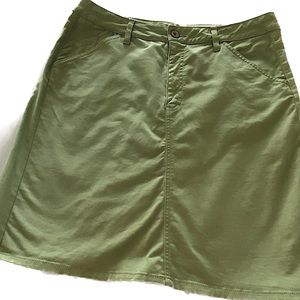 Faded Glory Stretch Jean Skirt Light Green